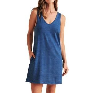 Faherty Georgia Cotton Sleeveless Knit Tank Dress Size Medium